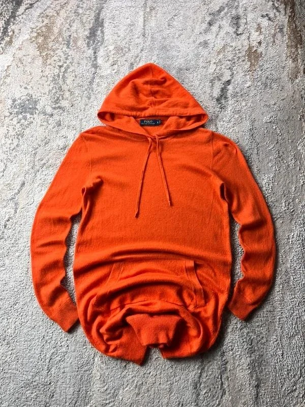 Ralph Lauren Women’s orange cashmere hoodie Size S